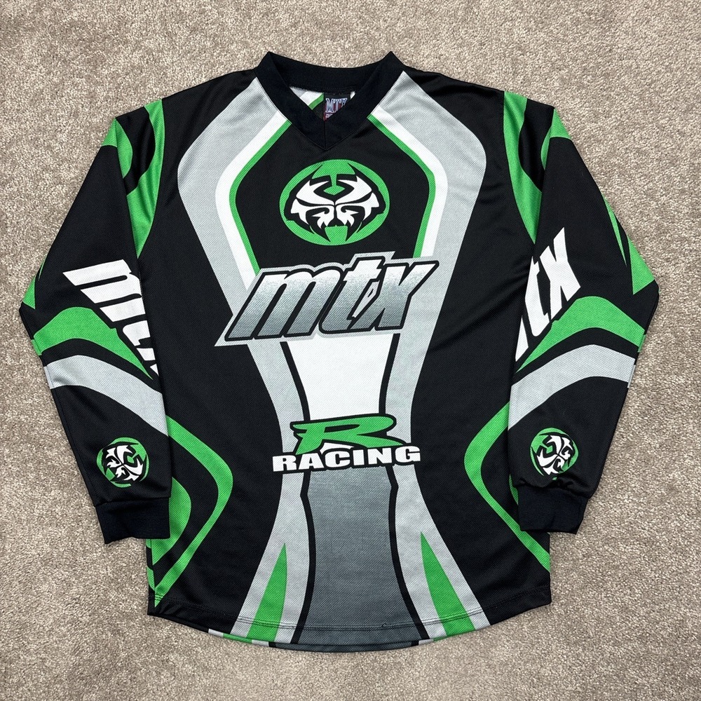 Vintage Y2K MTX Motocross Racing Jersey Large